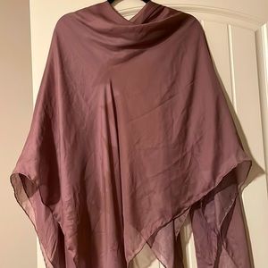 Women’s semi silk square hijab / scarf dusty rose pink 150cm x 150cm